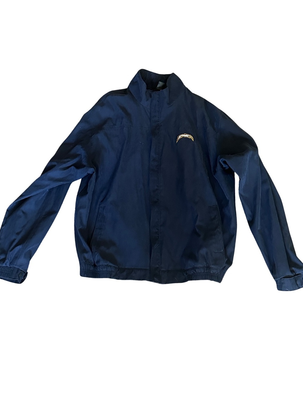 Vintage San Diego Chargers Antigua Golf Jacket Large NFL Embroidered Logo Blue